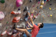 Man Climbing in San Fernando Valley Gym