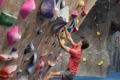 Man Climbing in San Fernando Valley Gym