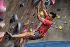 Man Climbing in San Fernando Valley Gym