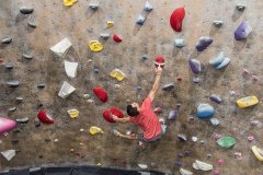 Man Climbing in San Fernando Valley Gym