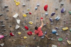 Man Climbing in San Fernando Valley Gym