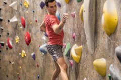 Man Climbing in San Fernando Valley Gym